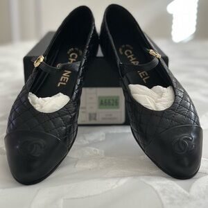 Chanel Lambskin Mary Jane Ballet Flat